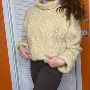 handmade wool knit sweater